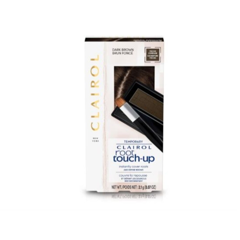 Clairol Root Touch-Up Temporary Concealing Powder, Dark Brown Hair Color 2.1 g